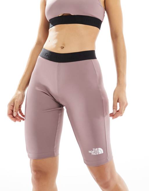 The North Face Training Mountain Athletic high waist legging shorts in grey