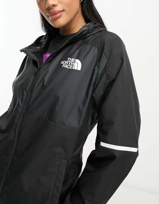 The North Face Training Mountain Athletic hooded wind jacket in black