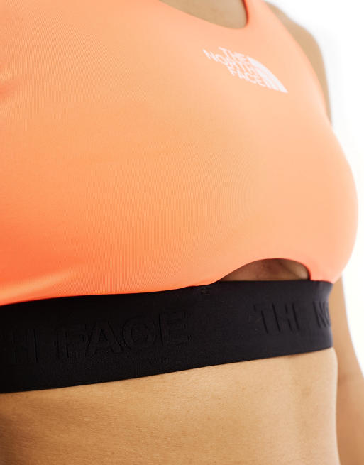 The North Face – Training – Mountain Athletic – Orange sportbehå med medelhögt stöd, 3 av 4