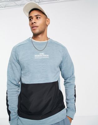 The North Face Training Mountain Athletic sweatshirt in blue
