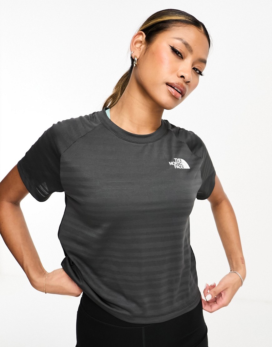 The North Face Training Mountain Athletic tech t-shirt in black-Grey
