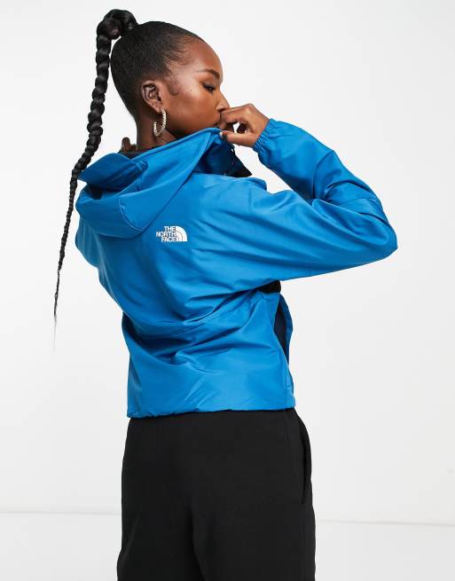 The North Face Training Mountain Athletic wind anorak in blue ASOS