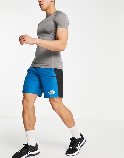 The North Face Training Mountain Athletic Woven shorts in blue