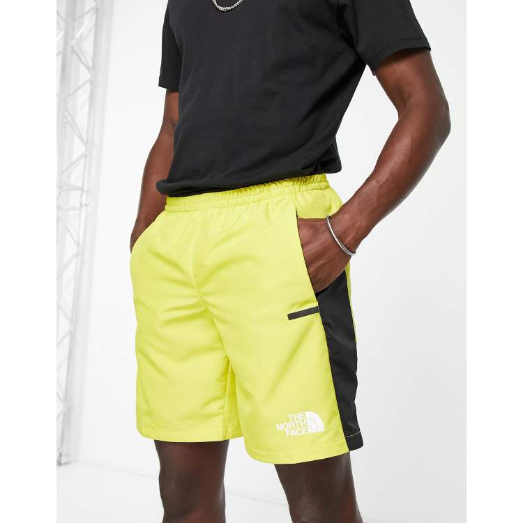 North face 2025 yellow shorts