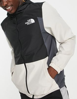 The North Face Training Mountain Athletics FlashDry wind jacket in grey and black