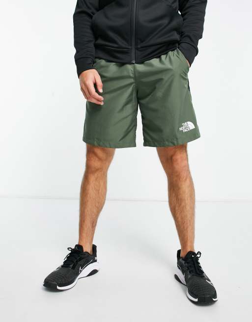 The North Face Training Mountain Athletics FlashDry woven shorts in khaki