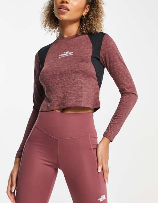 The North Face - Training - Mountain Athletics - Langærmet, lyserød tech-top