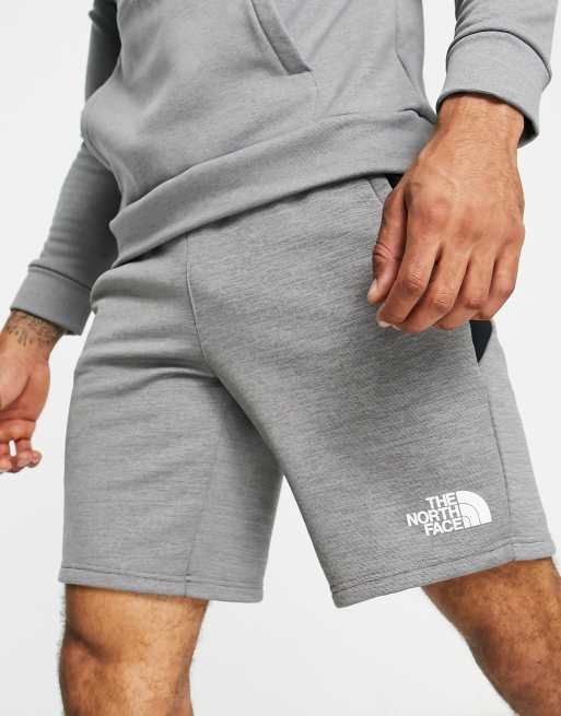 The north face shorts hot sale grey