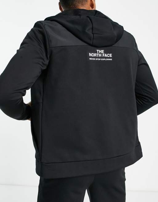 The North Face Training Mountain Athletics zip up fleece hoodie in