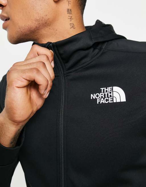 The North Face Training Mountain Athletics zip up fleece hoodie in