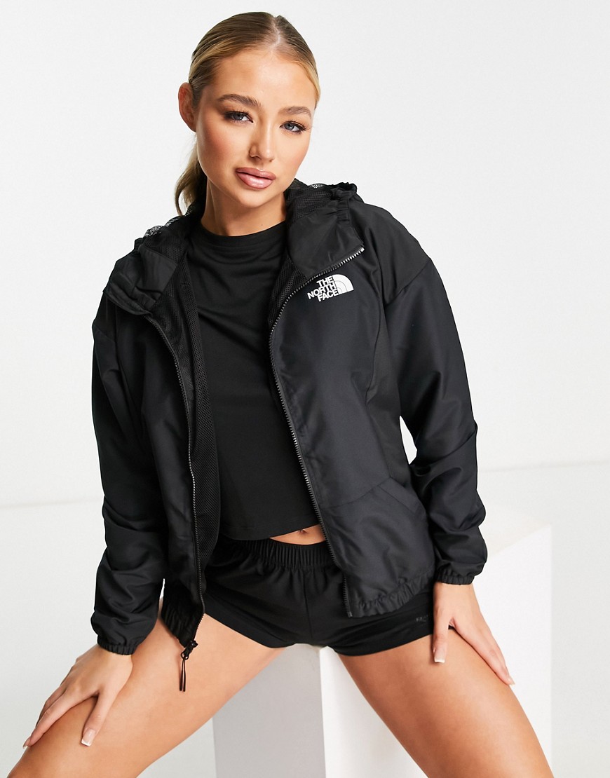 The North Face Training Mountain Athletics Zip Up Wind Jacket In Black