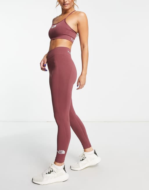 The North Face - Training - Naadloze legging met hoge taille in roze, exclusief bij ASOS