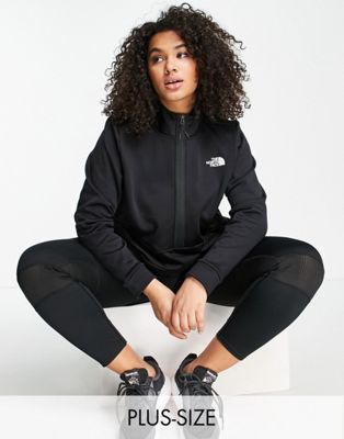 The North Face Training Plus Mountain Athletic 1/4 zip fleece in black