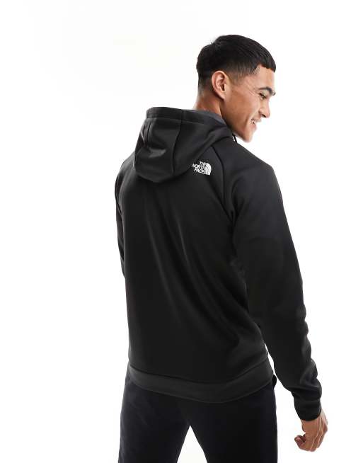 The North Face - Training Reaxion - Felpa con cappuccio nera in pile con zip, 3 di 4