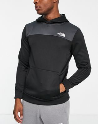 The North Face Training Reaxion FlashDry fleece hoodie in black
