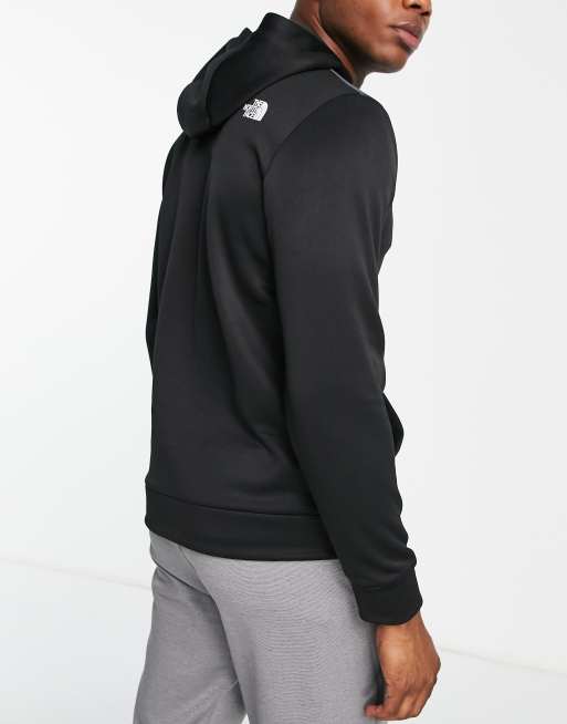 The North Face Training Reaxion FlashDry fleece hoodie in black