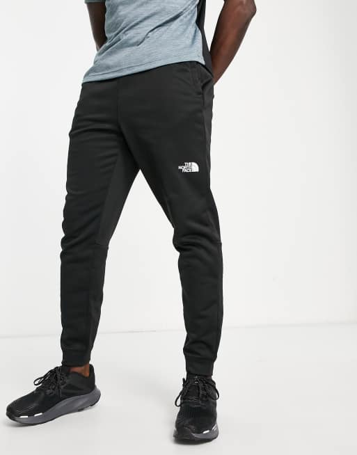 Mens black north store face joggers