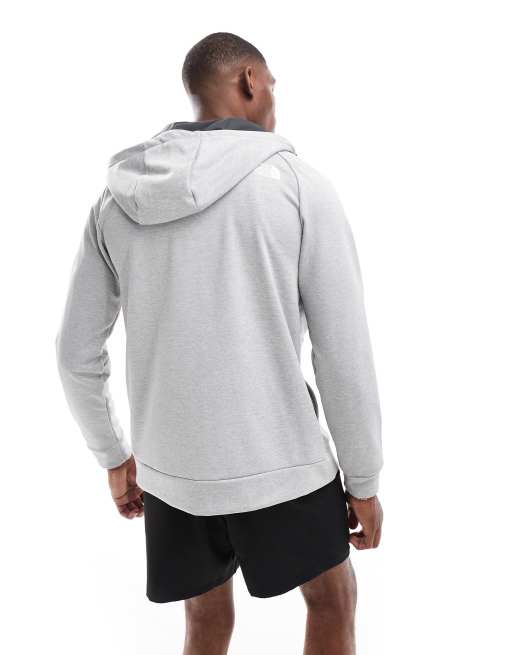 The North Face – Training Reaxion – Grå huvtröja med logga och dragkedja, 2 av 4