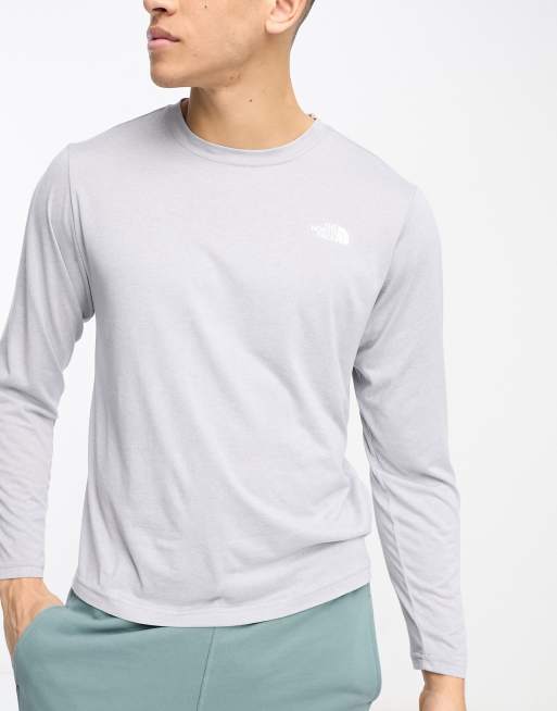 The North Face Training Reaxion long sleeve t-shirt in grey | ASOS