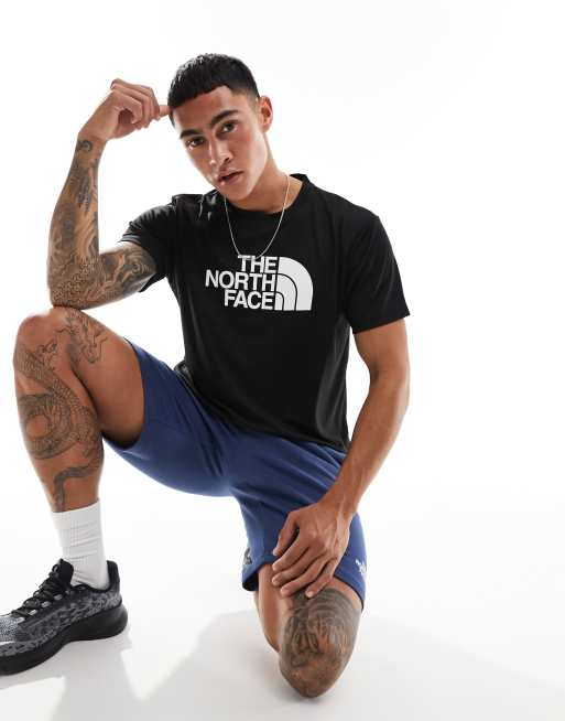 The North Face - Training Reaxion tech - Sort T-shirt med logo på brystet