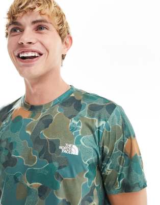 Camo north face hot sale t shirt