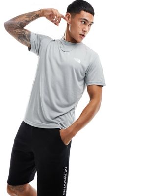 The North Face Training Reaxion tech t-shirt in grey - ASOS Price Checker