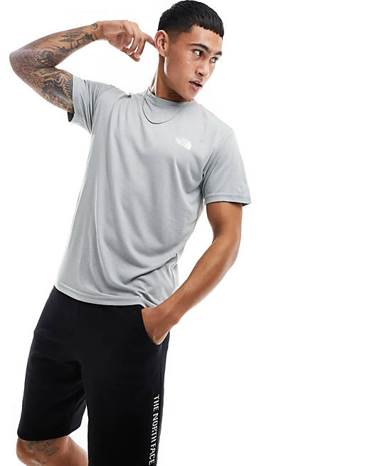 The North Face Training Reaxion tech t-shirt in grey | ASOS