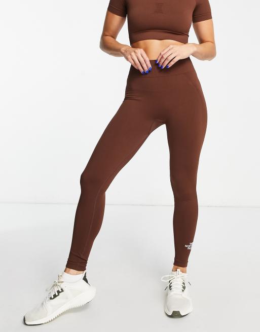 Brown Seamless High-waist Leggings: Elevate Your Sport, Yoga, and