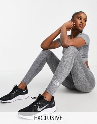 The North Face Training Seamless leggings in grey Exclusive at ASOS