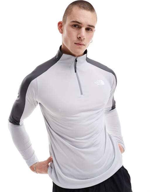 The North Face – Training – Szary top z suwakiem pod szyją