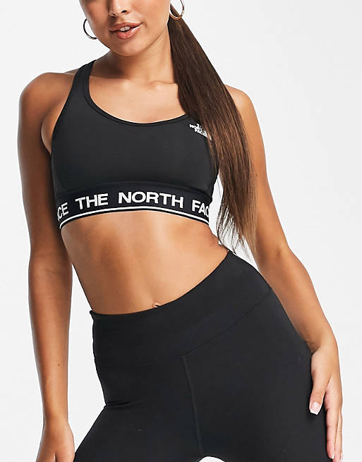  The North Face Training Tech medium support sports bra in black 