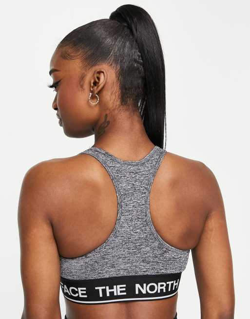 The North Face Training Tech Medium Support Sports Bra In Navy for