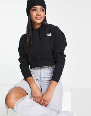 The North Face Trend cropped fleece hoode in black - ASOS Price Checker