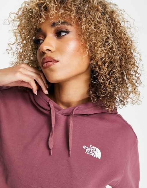 Pink north face store sweatshirt