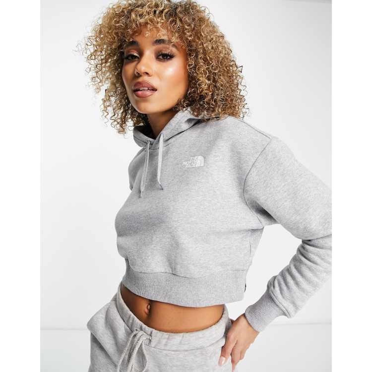 Womens Yours Curve Logo Hoodie Sweatshirt Dress - Grey