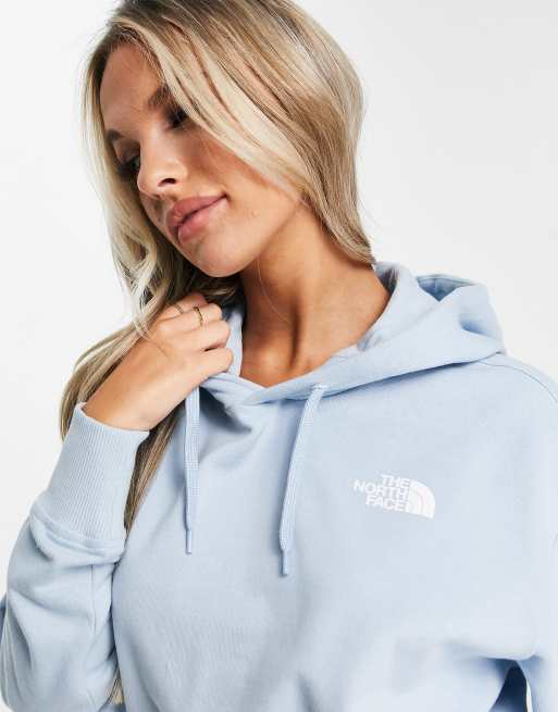 Light blue 2025 north face sweatshirt