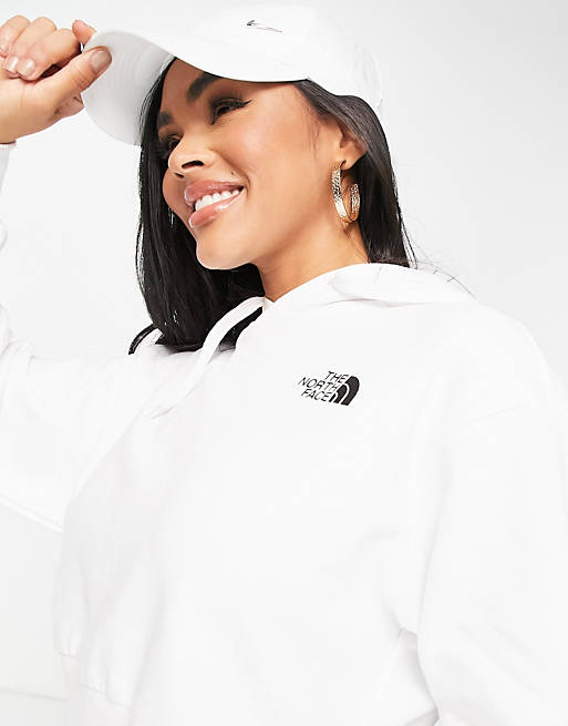 The North Face Trend cropped hoodie in white Exclusive at ASOS