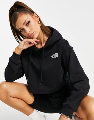 The North Face Trend Drop cropped hoodie in black