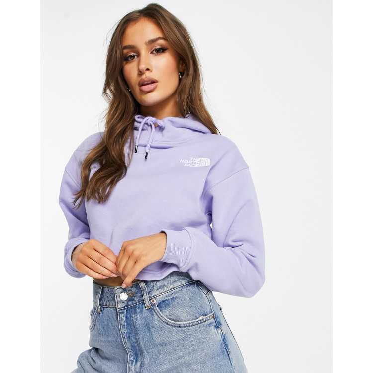 North face hot sale cropped hoodie