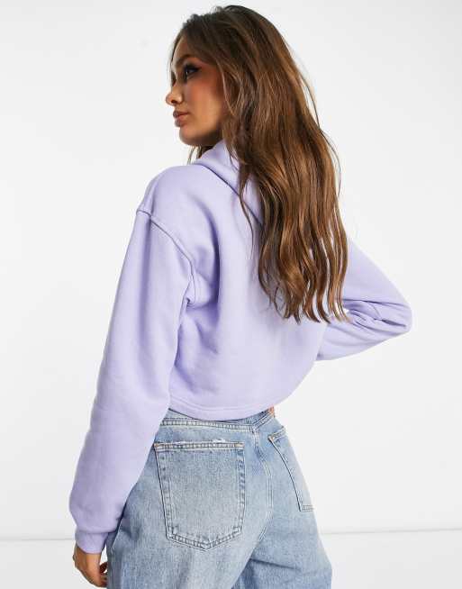 Lilac 2025 crop hoodie