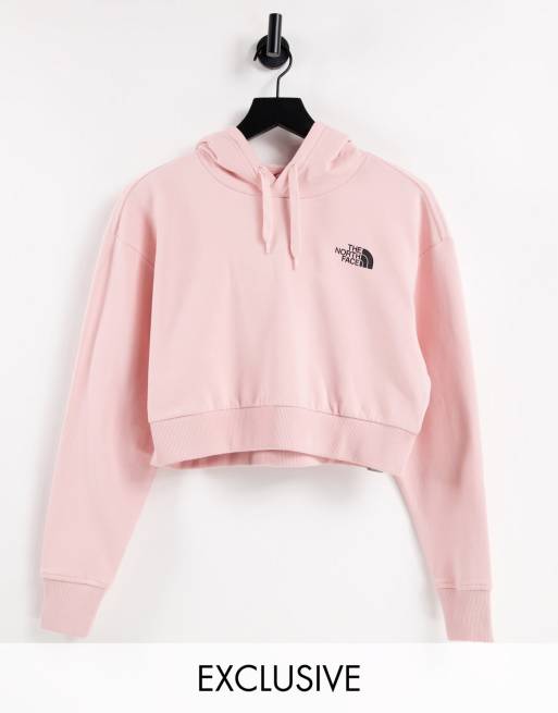 The North Face – Trend – Kurz geschnittener Kapuzenpullover in Rosa, exklusiv bei ASOS