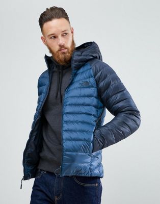 north face trevail hoodie blue