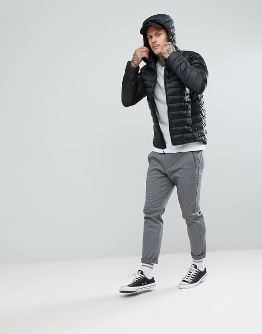 The North Face Trevail Hooded Lightweight Down Jacket in Black ASOS