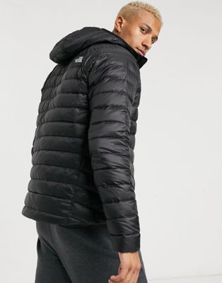 north face trevail jacket hooded black