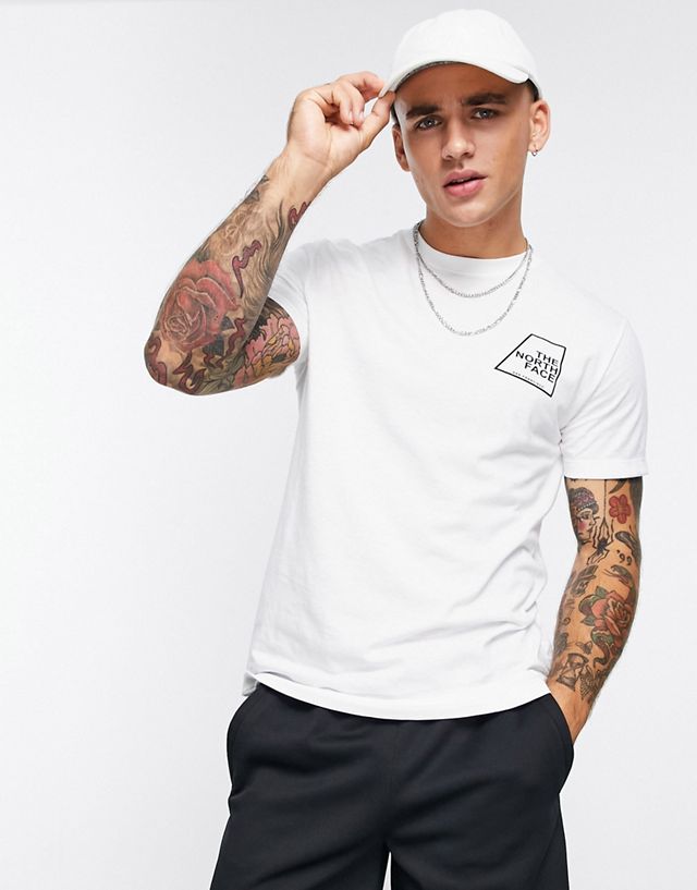 The North Face tri-blend T-shirt in white