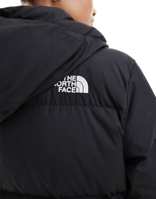 The North Face Triple C logo puffer parka jacket in black, 4 of 4
