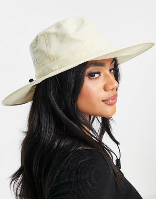 The North Face Twist and Pouch Brimmer hat in beige