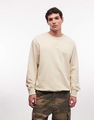 U Essential - Leichtes Relaxed-Fit-Sweatshirt in Wüstenstein-Beige mit Rundhalsausschnitt-Neutral Neutral XS