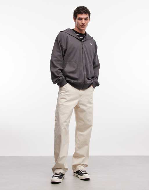The North Face - U Essential - Oversized hoodie met rits in antracietgrijs, 2 van 5