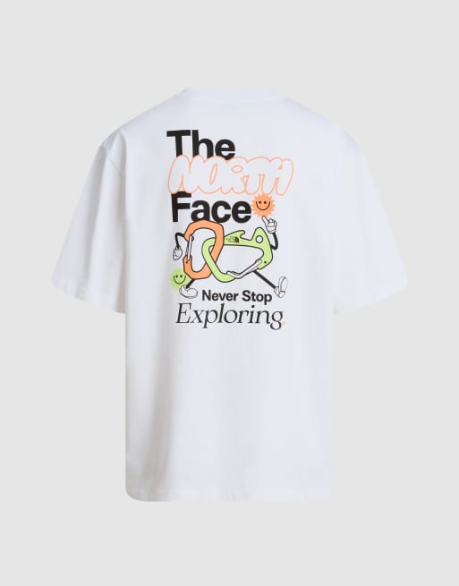 The North Face U sajama oversized ss tee in tnf white/mock orange, 4 of 4